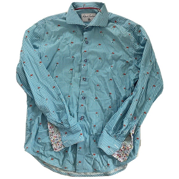 Robert Graham Shirts Robert Graham Mens Medium Sip It Lips Flip